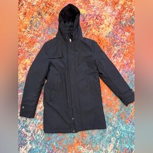 Appaman Boys Hooded Puffer Jacket Navy Size 14 Warm Quilted Winter Coat